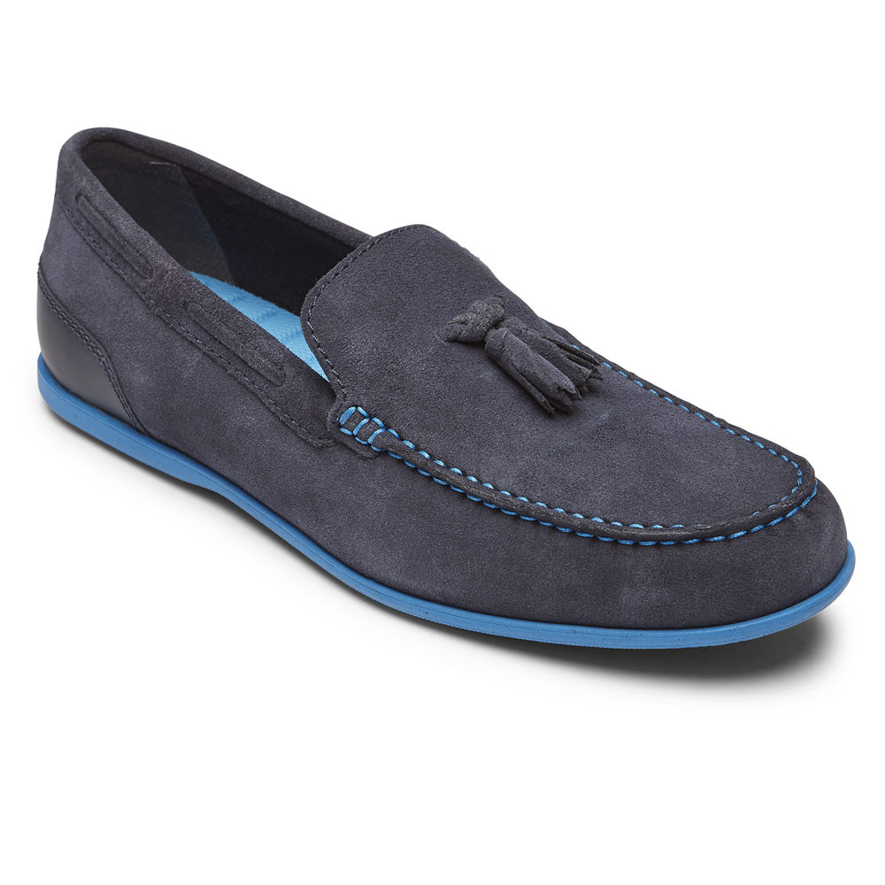 Rockport Mens Malcom Tassel - Loafers Blue - SKD138476